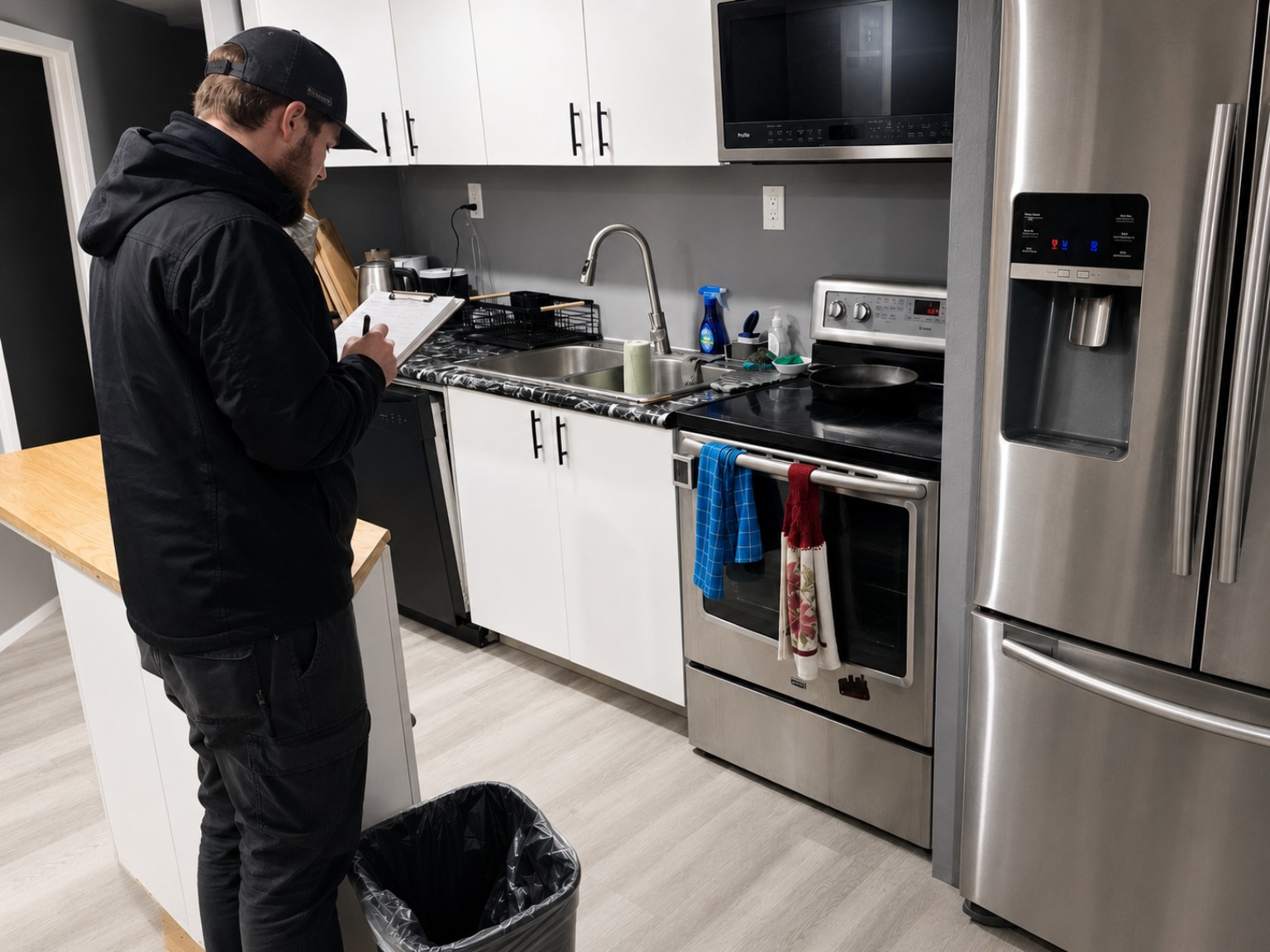 In-home kitchen plastic consultation